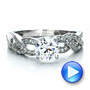 14k White Gold 14k White Gold Braided Pave Engagement Ring - Vanna K - Video -  100070 - Thumbnail