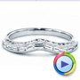  Platinum Platinum Baguette Diamond Women's Wedding Band - Video -  1147 - Thumbnail