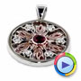  14K Gold And Platinum 14K Gold And Platinum Custom Fire And Ice Pendant - Video -  1161 - Thumbnail