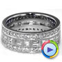  Platinum Custom Women's Diamond Eternity Band - Video -  1188 - Thumbnail