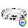  Platinum Platinum Custom Sterling Silver Band - Video -  1243 - Thumbnail