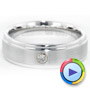 Men's Tungsten Ring With Diamond - Video -  1337 - Thumbnail