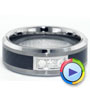 Men's Tungsten Ring With Diamonds - Video -  1362 - Thumbnail