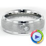 Men's Tungsten Ring With Diamond - Video -  1363 - Thumbnail