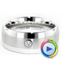 Men's Tungsten Ring With Diamonds - Video -  1367 - Thumbnail