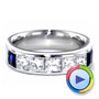  Platinum Custom Women's Anniversary Band - Video -  1424 - Thumbnail