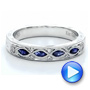 Sapphire Wedding Band With Matching Engagement Ring - Kirk Kara - Video -  1457 - Thumbnail