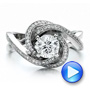 18k White Gold 18k White Gold Custom Diamond Engagement Ring - Video -  1476 - Thumbnail