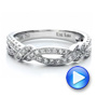 Diamond Split Shank Wedding Band With Matching Engagement Ring - Kirk Kara - Video -  1459 - Thumbnail