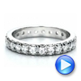 18k White Gold French Cut Diamond Eternity Band - Video -  100114 - Thumbnail